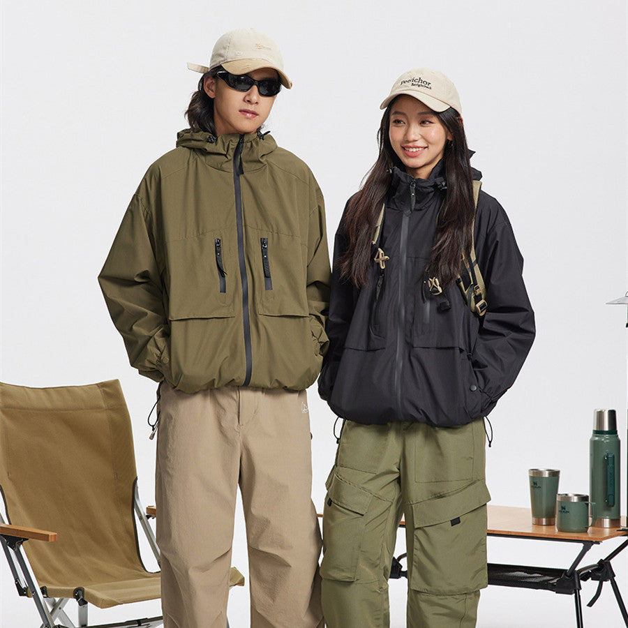 Outdoor Camping Solid Color Jacket Coat