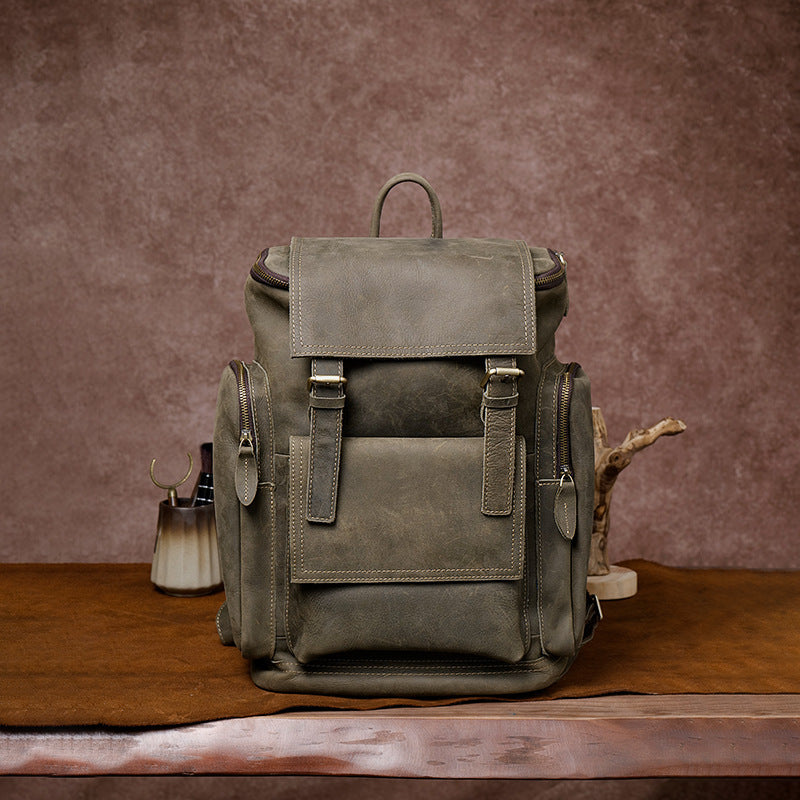 Leather Mens Backpack