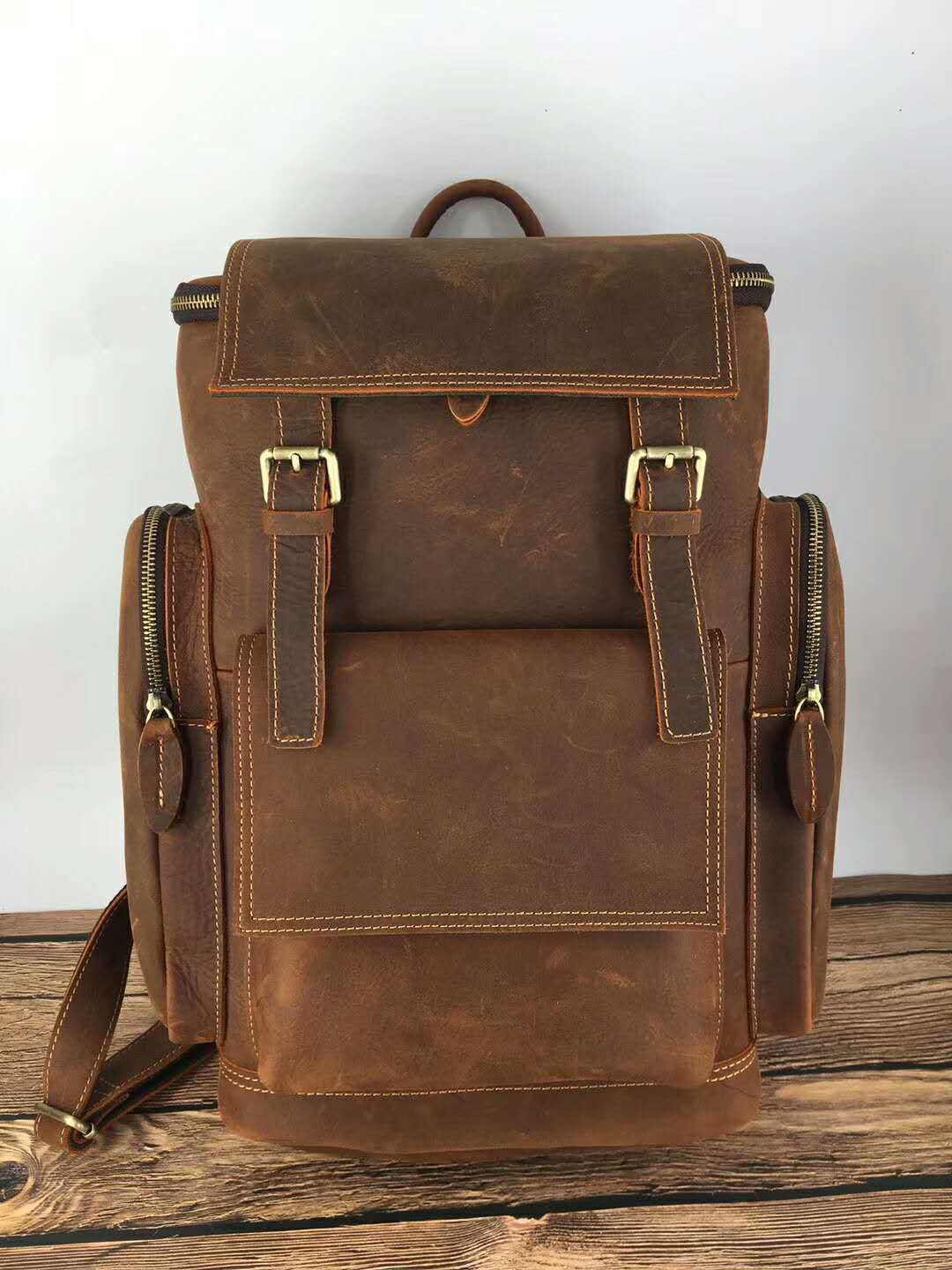 Leather Mens Backpack