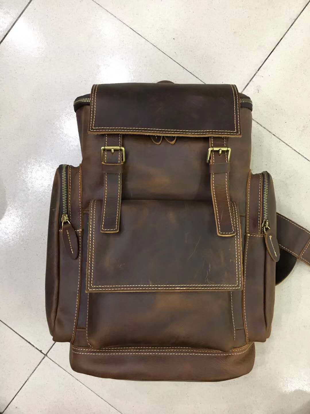 Leather Mens Backpack