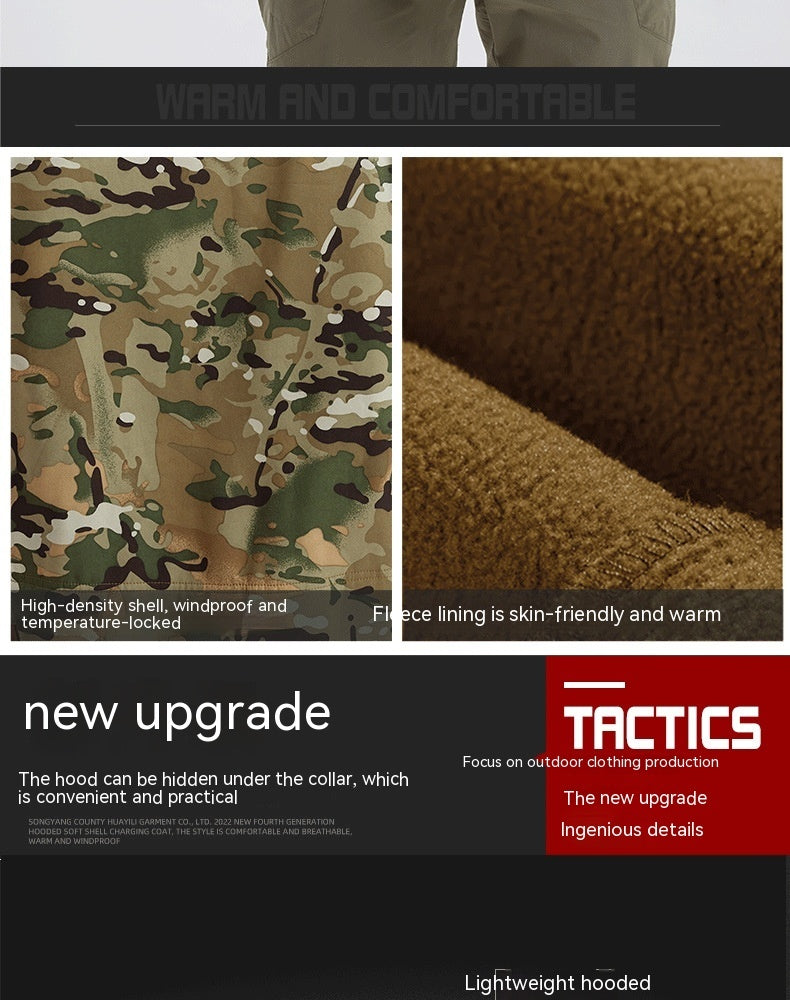 Camouflage Waterproof Soft Shell Jacket