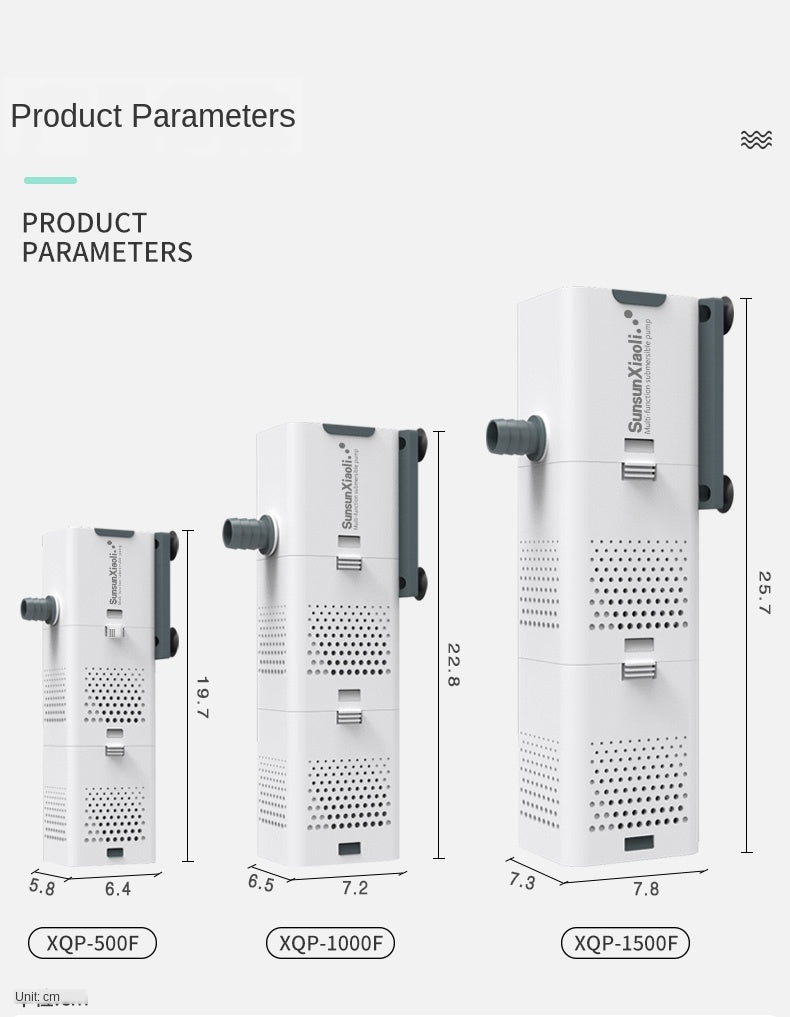 Four-in-one fish tank aquarium filter