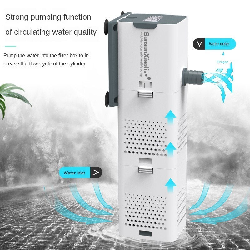 Four-in-one fish tank aquarium filter