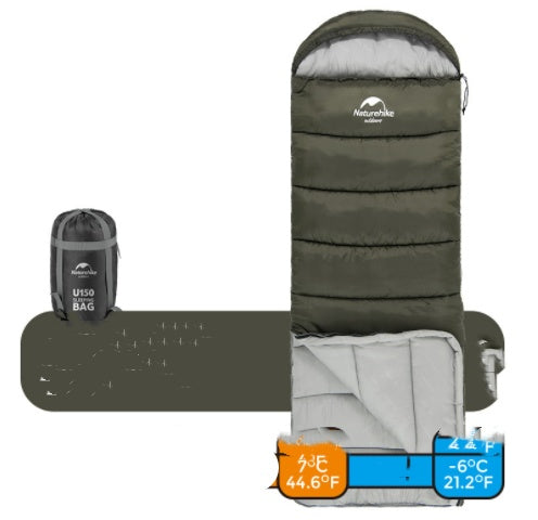 U-Series Envelope Sleeping Bag With Hood