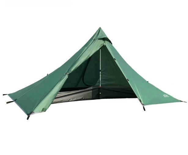 Portable camping pyramid tent