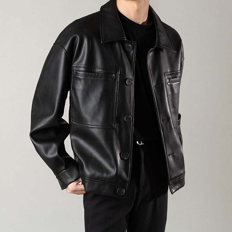 Motorcycle PU Leather Jacket
