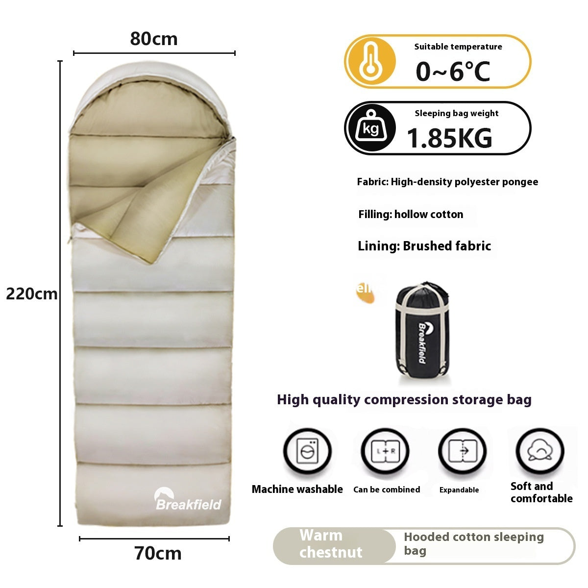 Outdoor Camping Thickened  Sleeping Bag