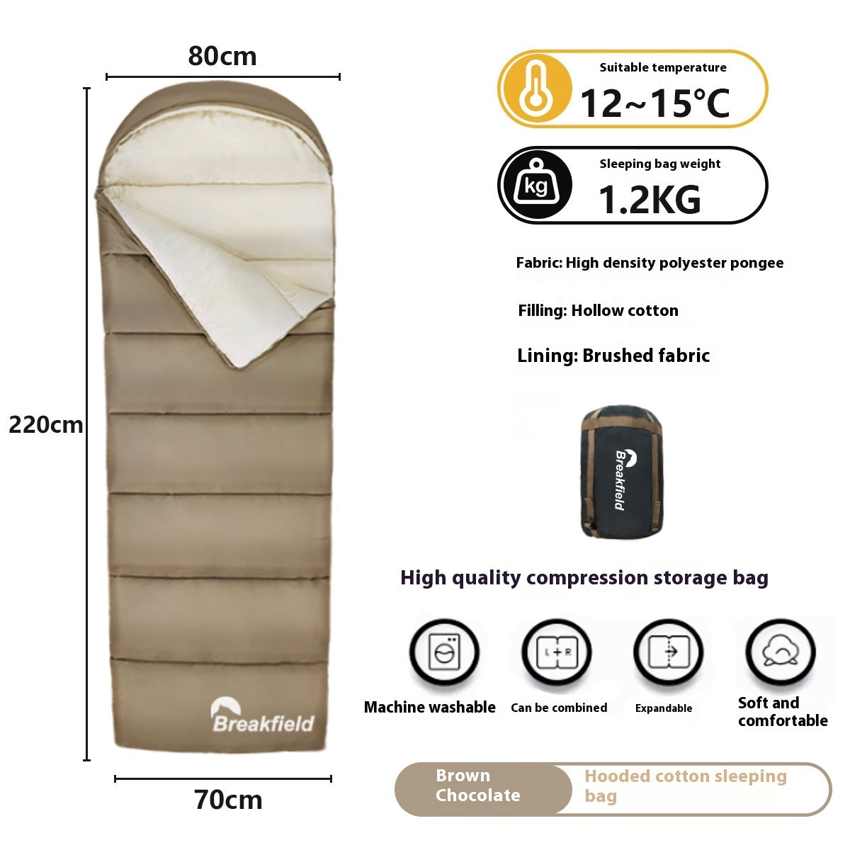 Outdoor Camping Thickened  Sleeping Bag