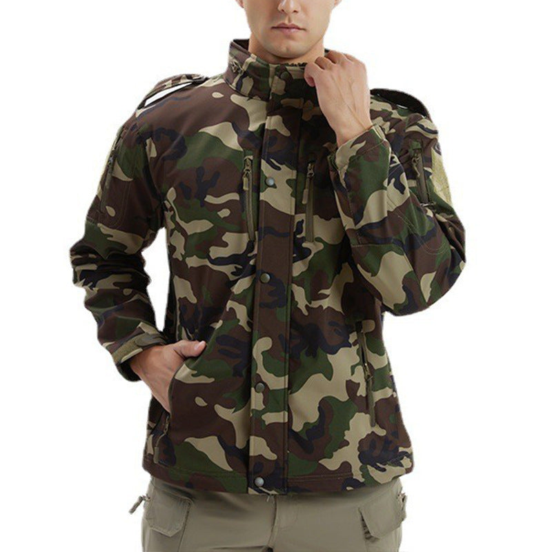 Camouflage Waterproof Soft Shell Jacket