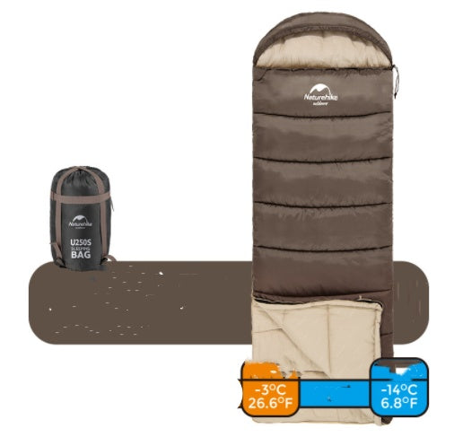 U-Series Envelope Sleeping Bag With Hood