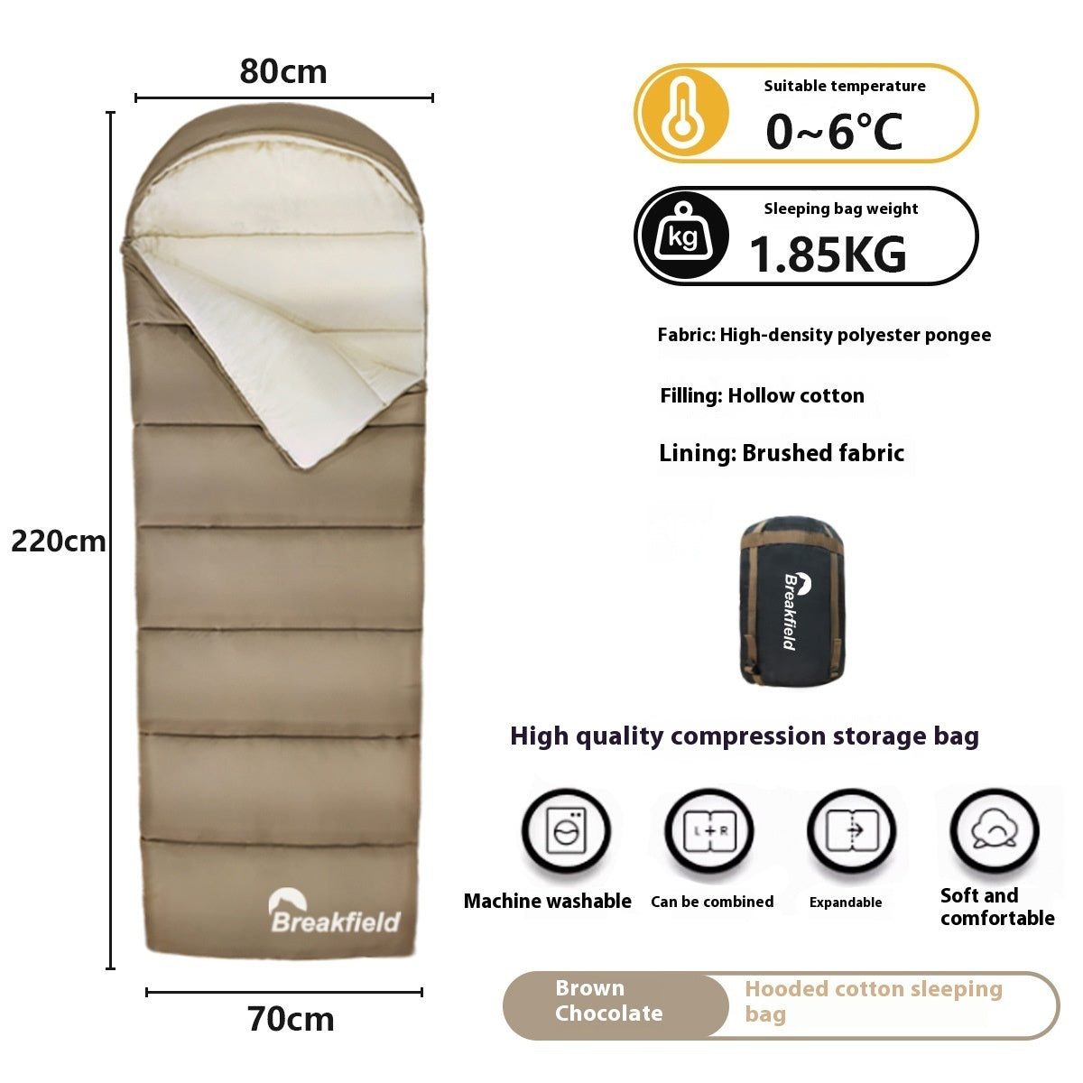 Outdoor Camping Thickened  Sleeping Bag