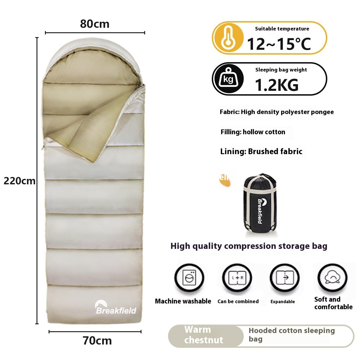 Outdoor Camping Thickened  Sleeping Bag