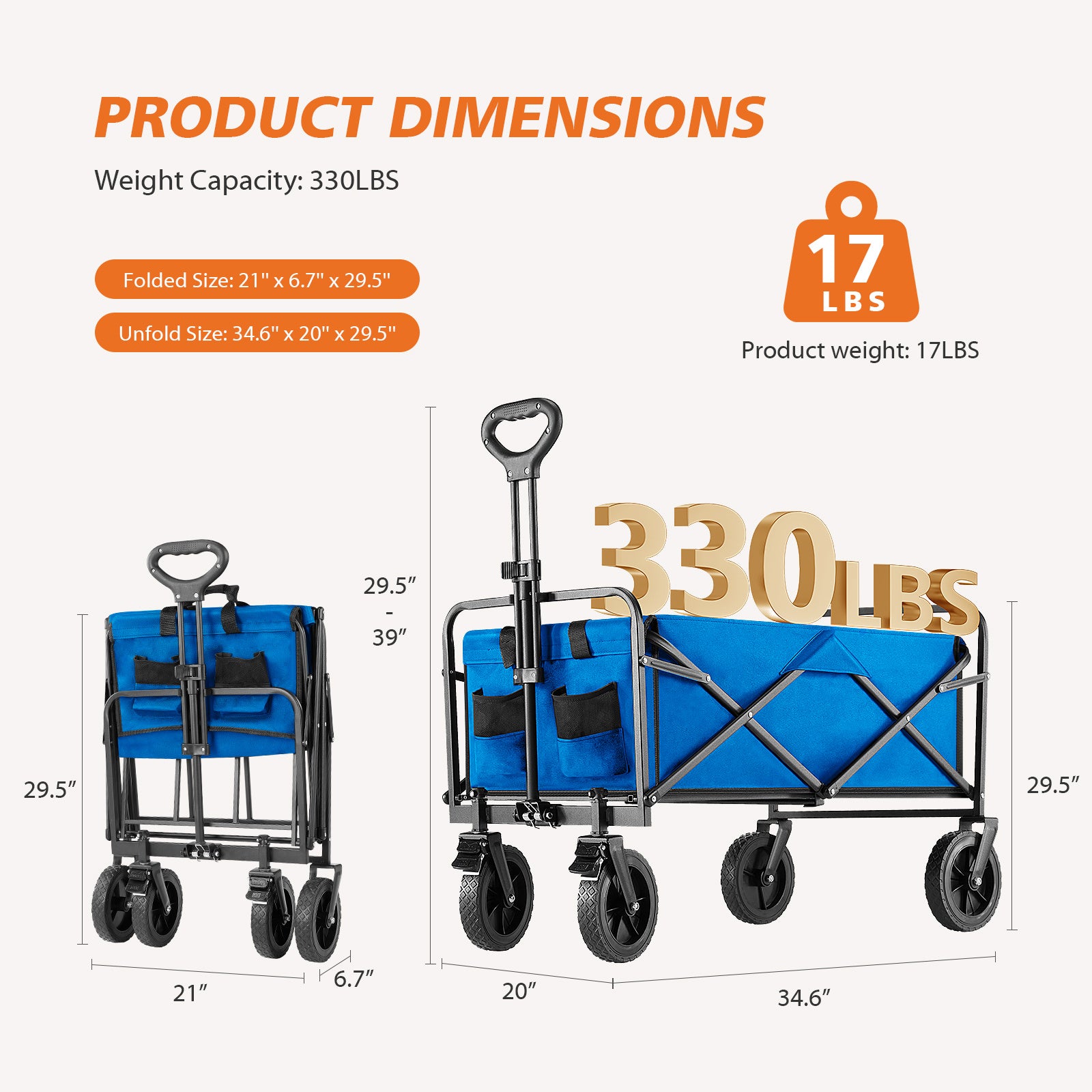 Foldable Carriage For Camping And Shopping